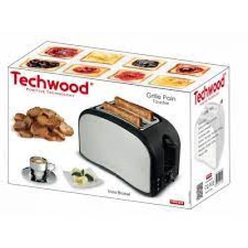 Grille Pain TECHWOOD 800W Noir & inox (TGPI-816) Grille Pain TECHWOOD 800W Noir & inox (TGPI-816)